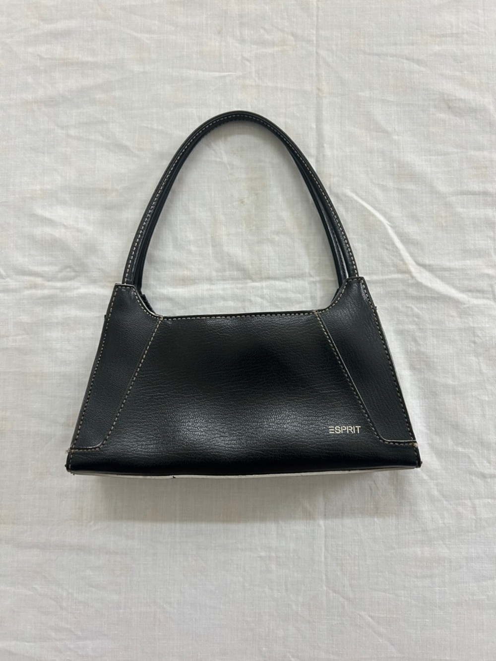 Y2K Esprit Black Structured Shoulder Bag